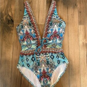 Vibrant Patterned One-Piece Swimsuit